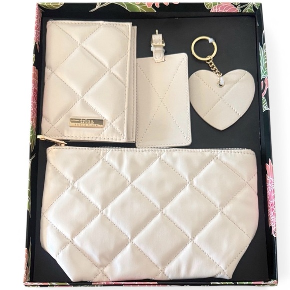 Trina Turk Accessories - Trina Turk Cream Travel Set